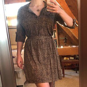 Short Brown Attention Dress